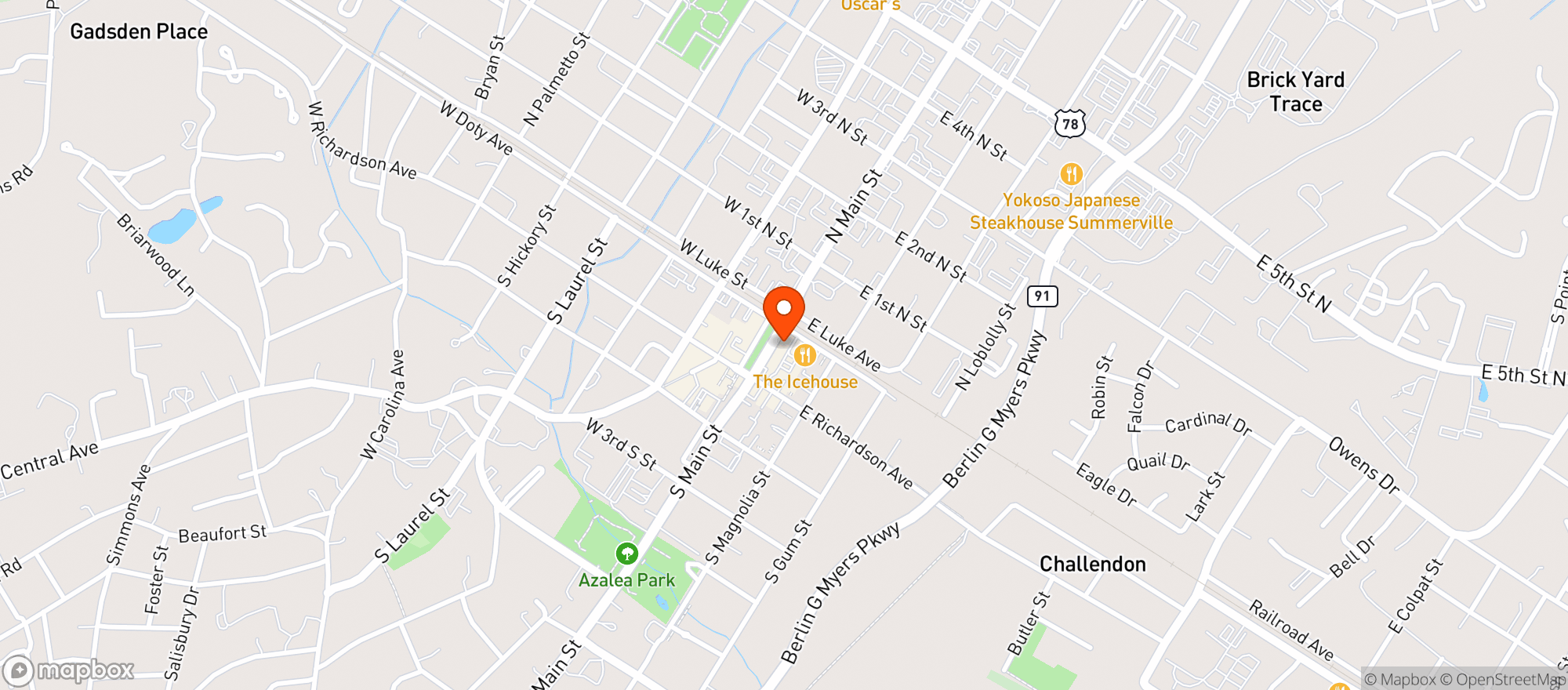 Map showing Benny Mazzettos