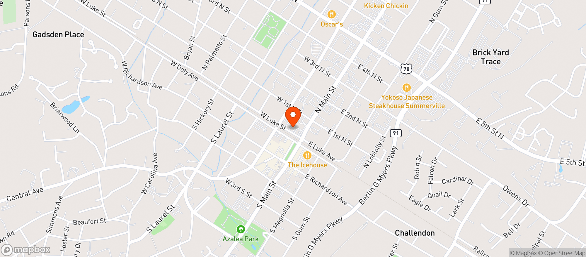 Map showing Kersey House