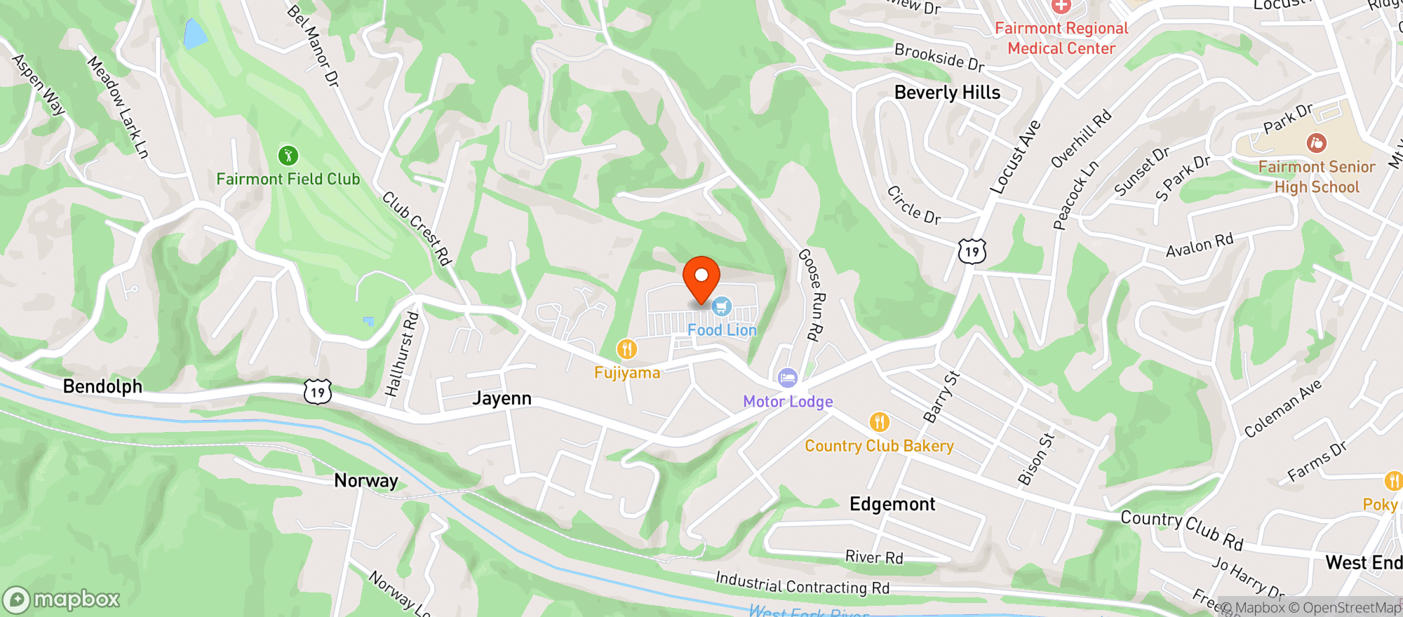 Map showing Food Lion