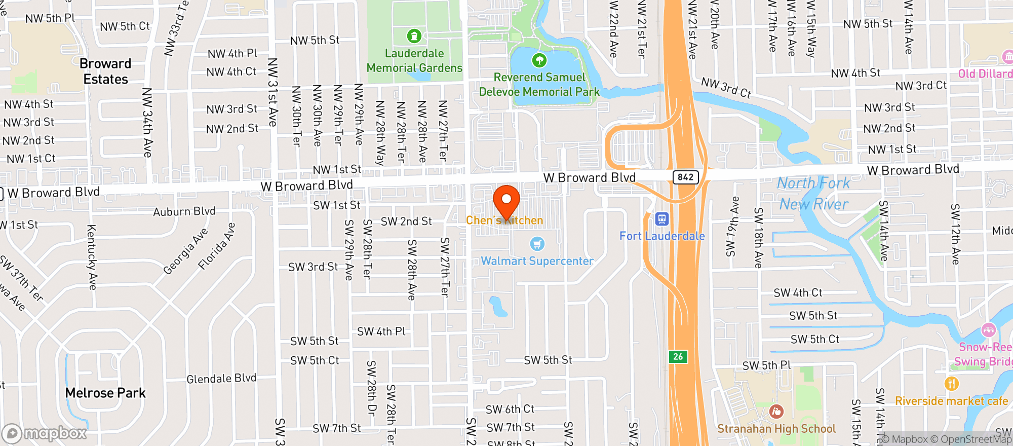 Map showing Walmart Supercenter