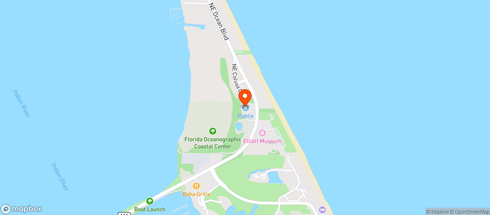Map showing Publix