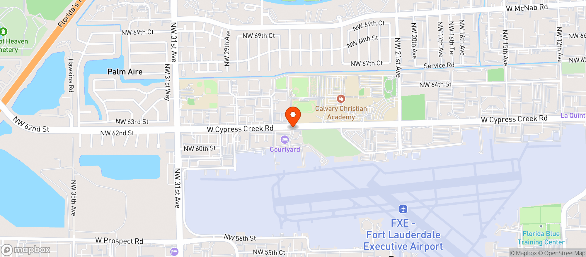 Map showing Courtyard By Marriott #fllcp