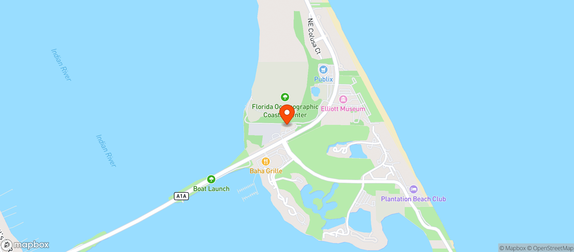 Map showing Island Pantry Market & Deli