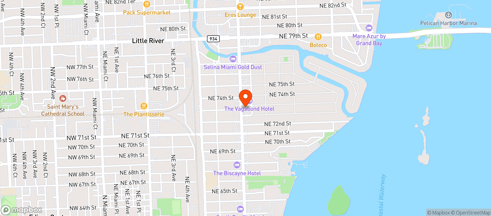 Map showing TREES & BREWS