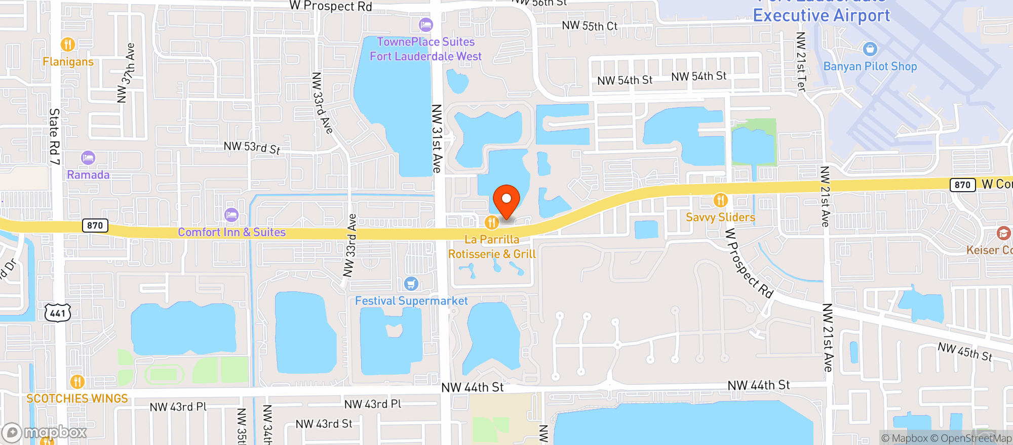 Map showing Nation Liquor Inc