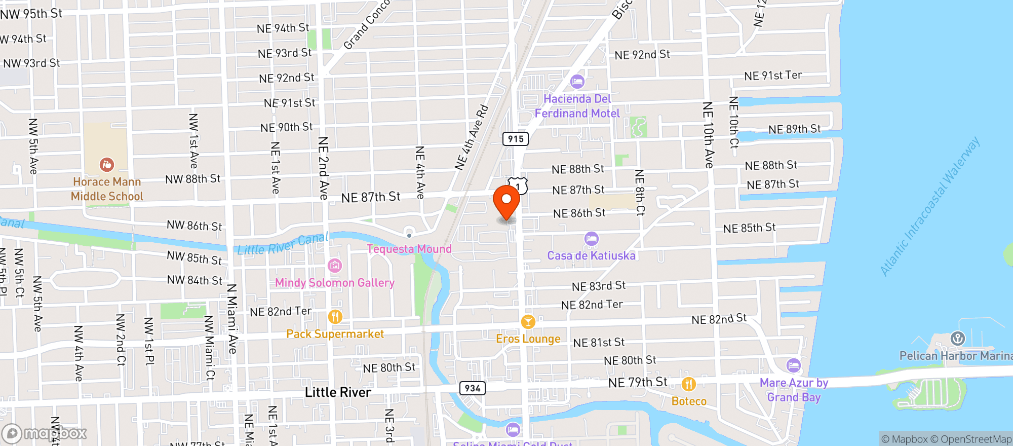 Map showing BIG DADDY'S WINE AND LIQUOR - MIAMI