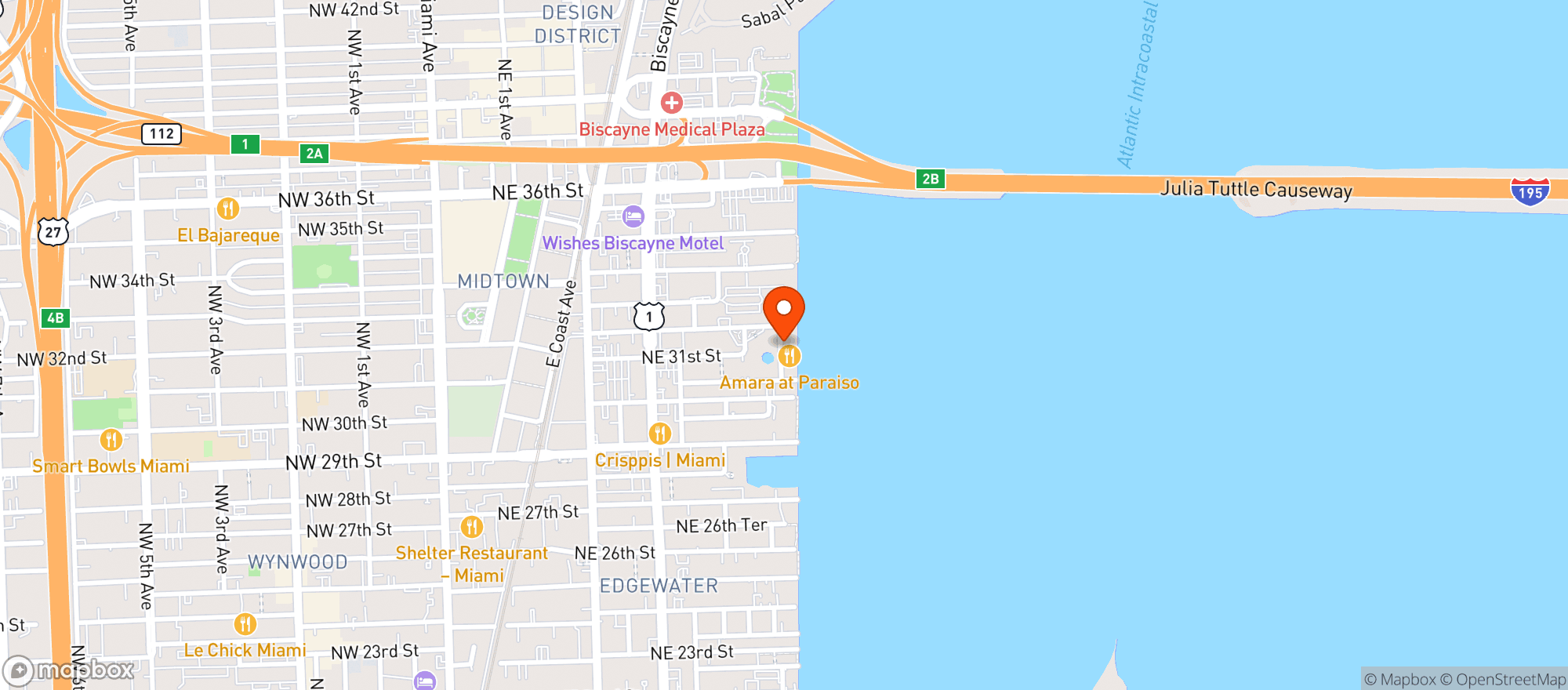 Map showing PARAISO MARKET CAFE