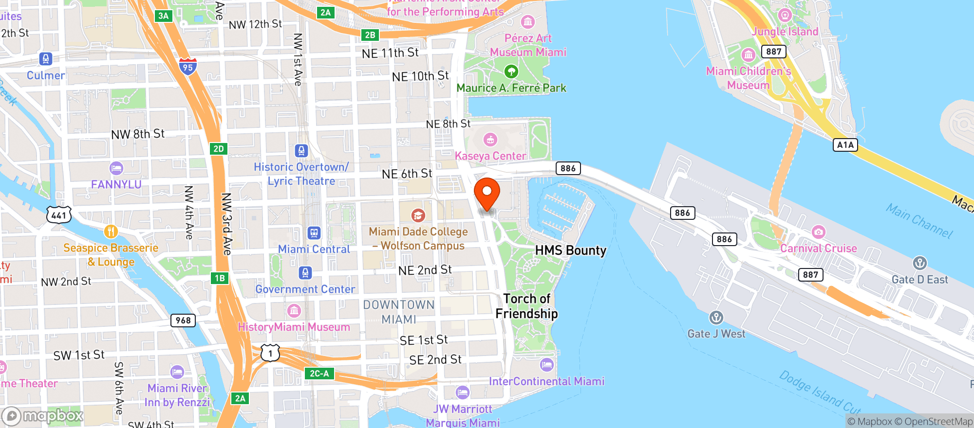 Map showing La Canita