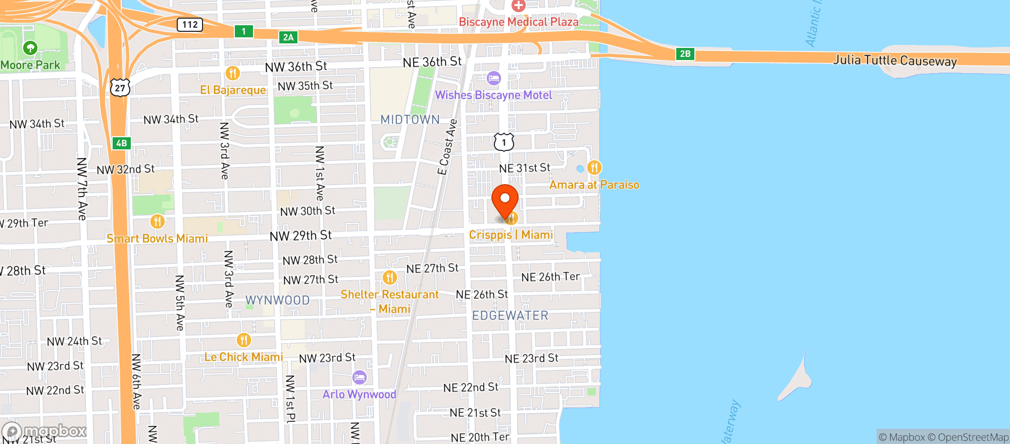 Map showing Whole Foods Market