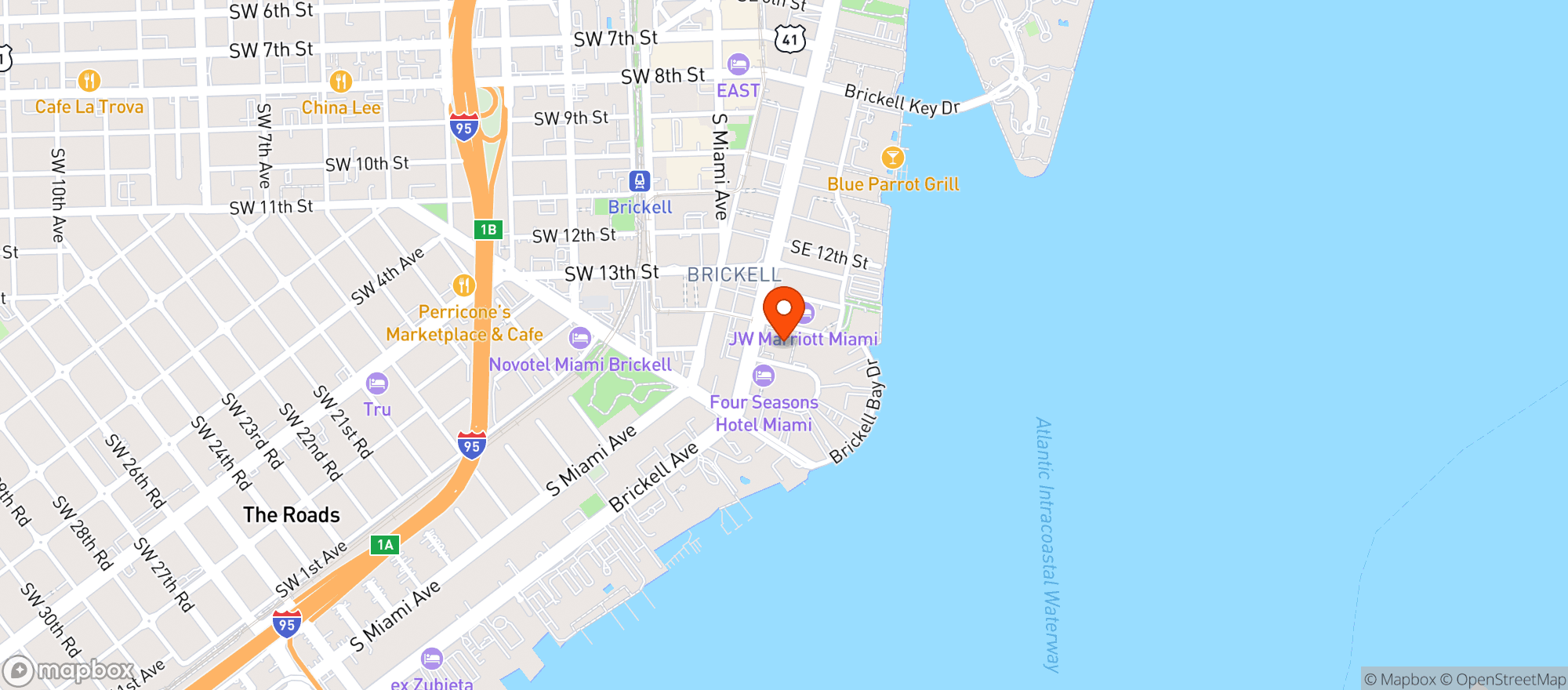 Map showing Craft Brickell
