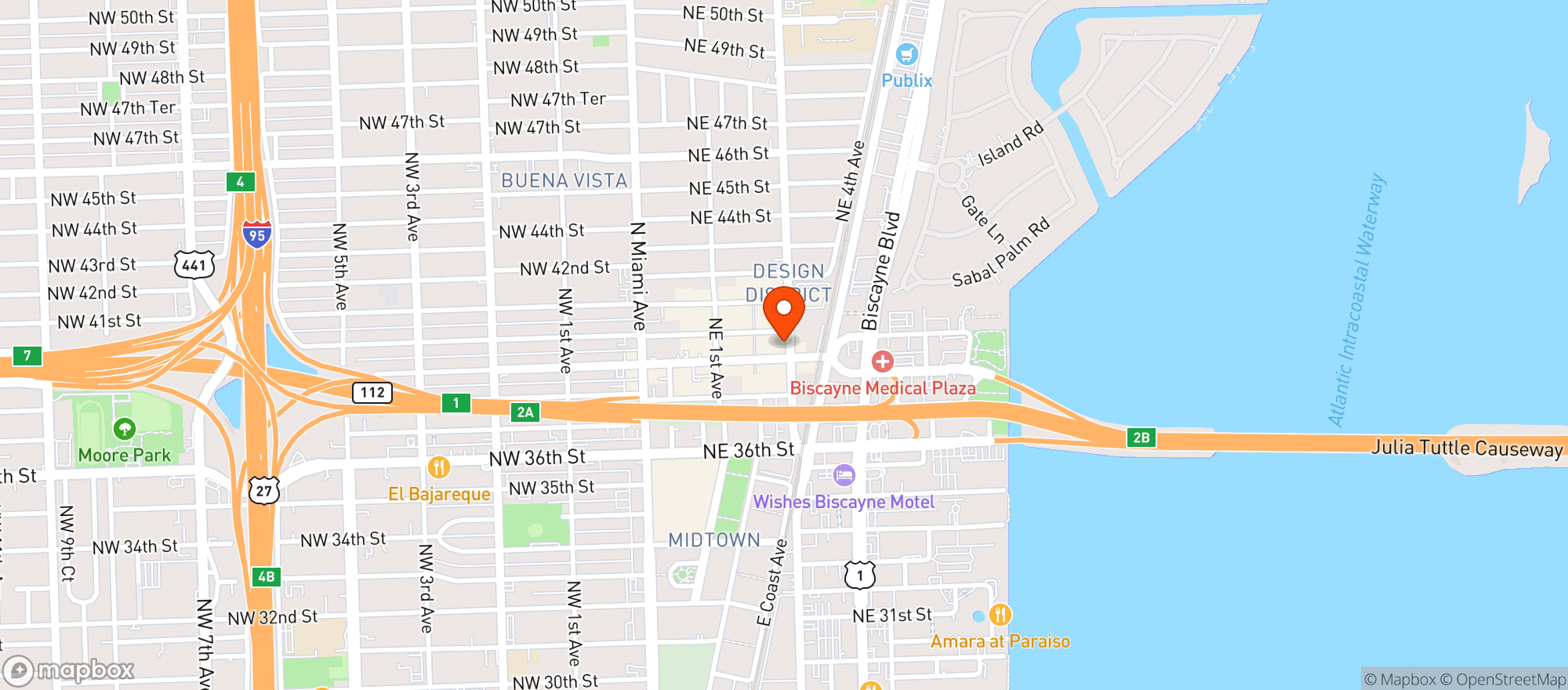 Map showing Tacombi