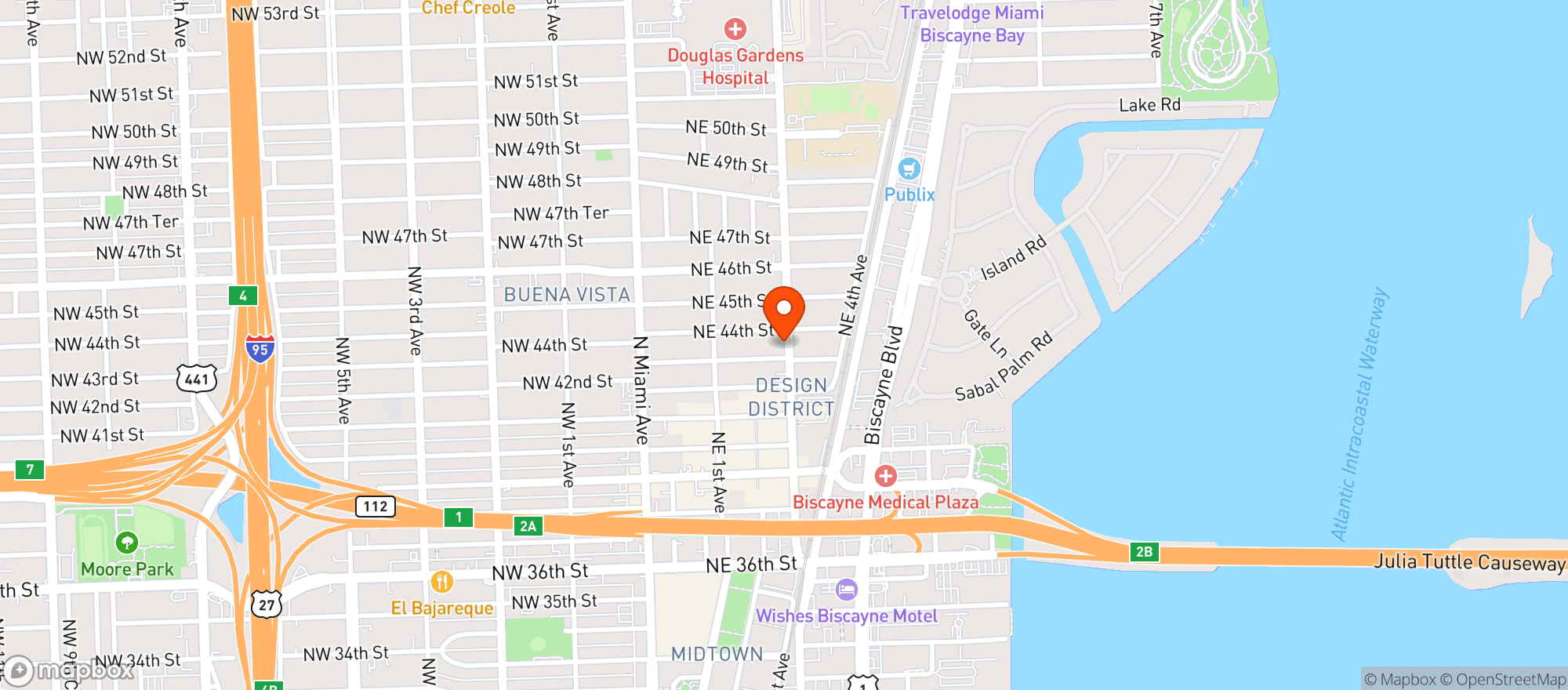 Map showing Mandolin Aegean Bistro