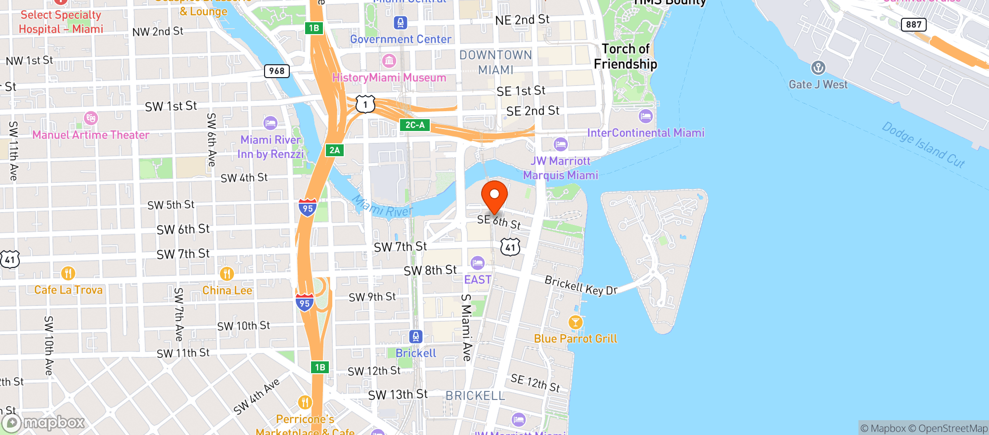 Map showing Friends Market & Bistro