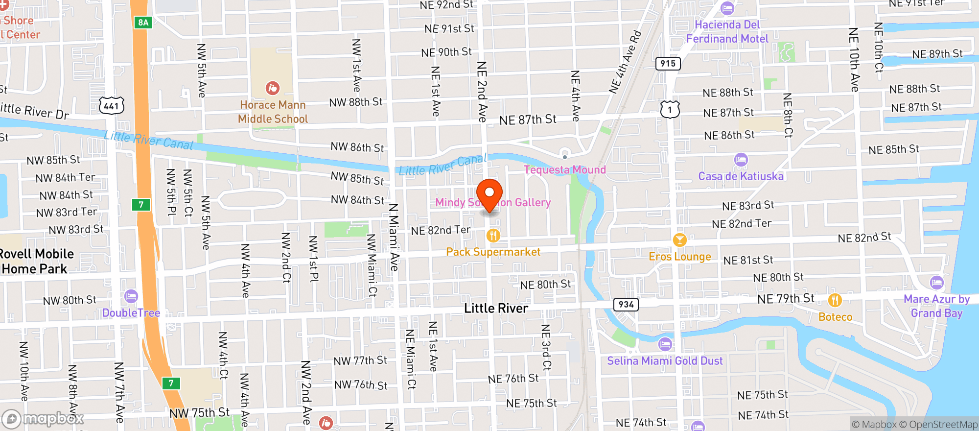 Map showing MAGIE LITTLE RIVER
