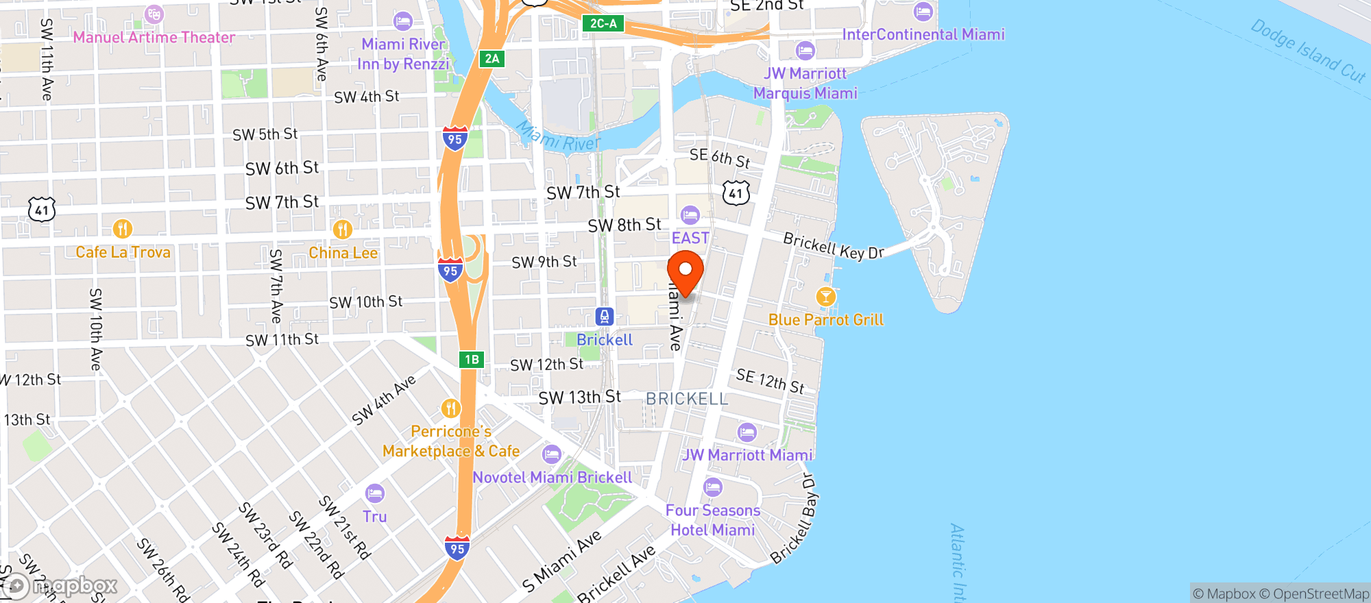 Map showing Sexy Fish