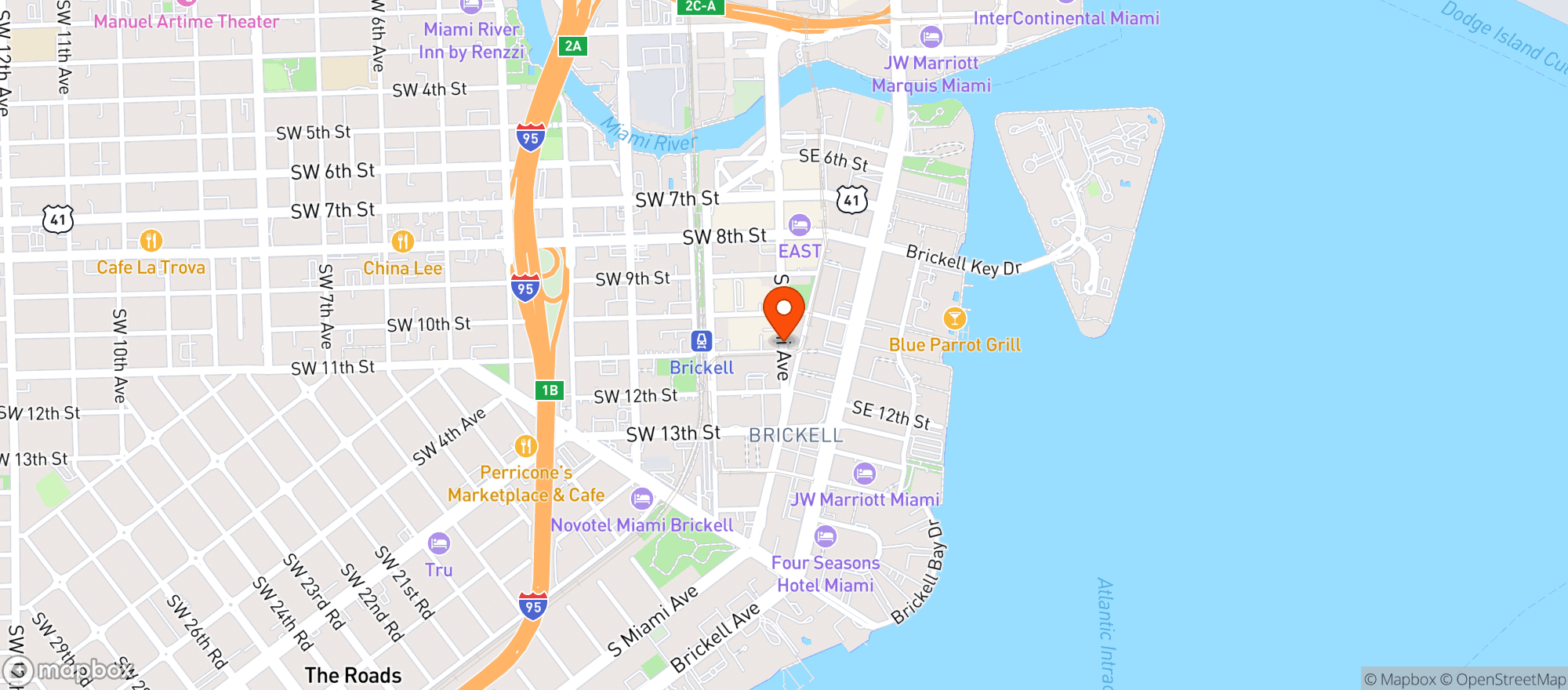 Map showing A5 Liquors