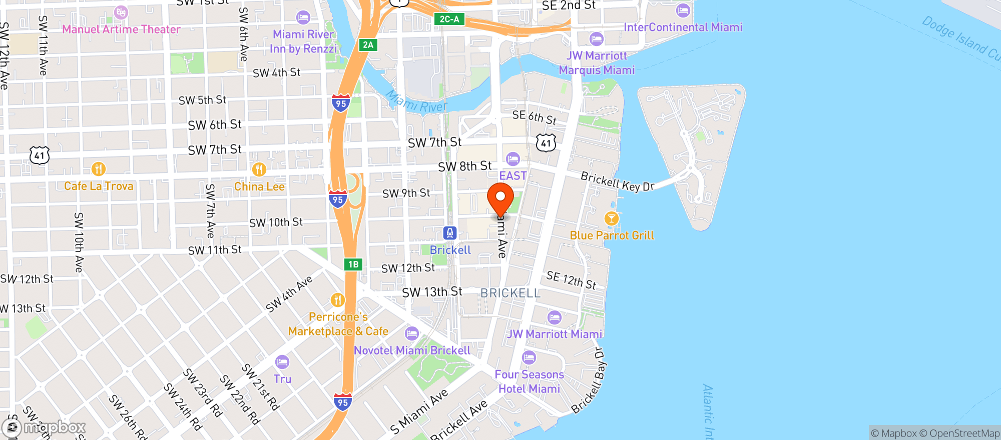 Map showing One K Raw