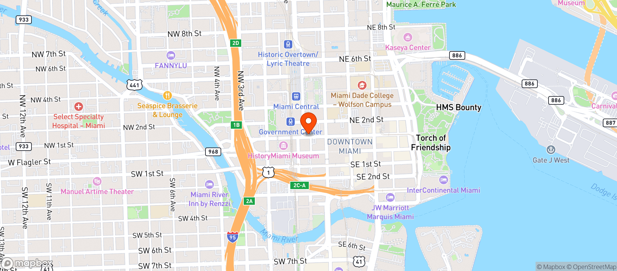 Map showing Auld Dubliner