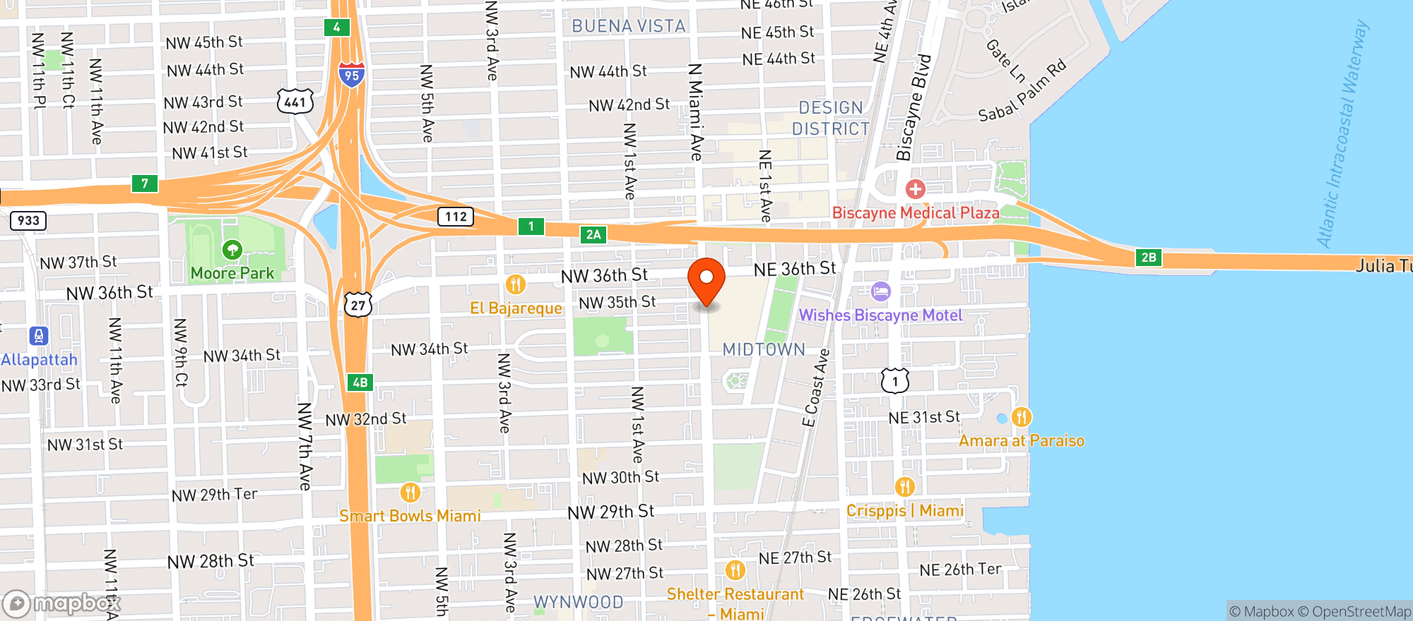 Map showing Target