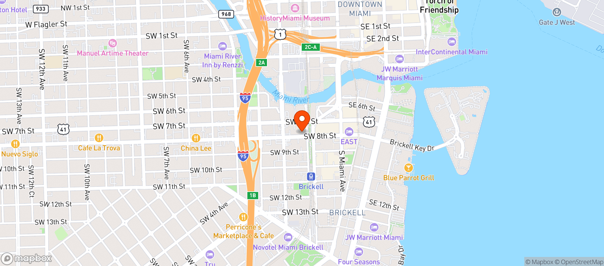 Map showing The Tips Golf