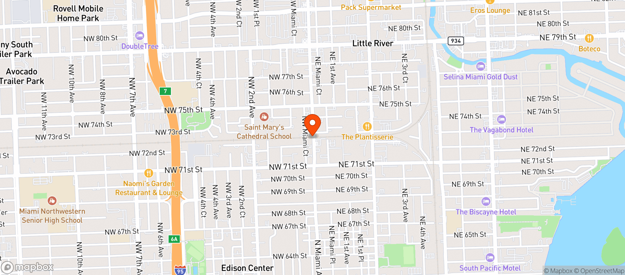Map showing Bar Bucce