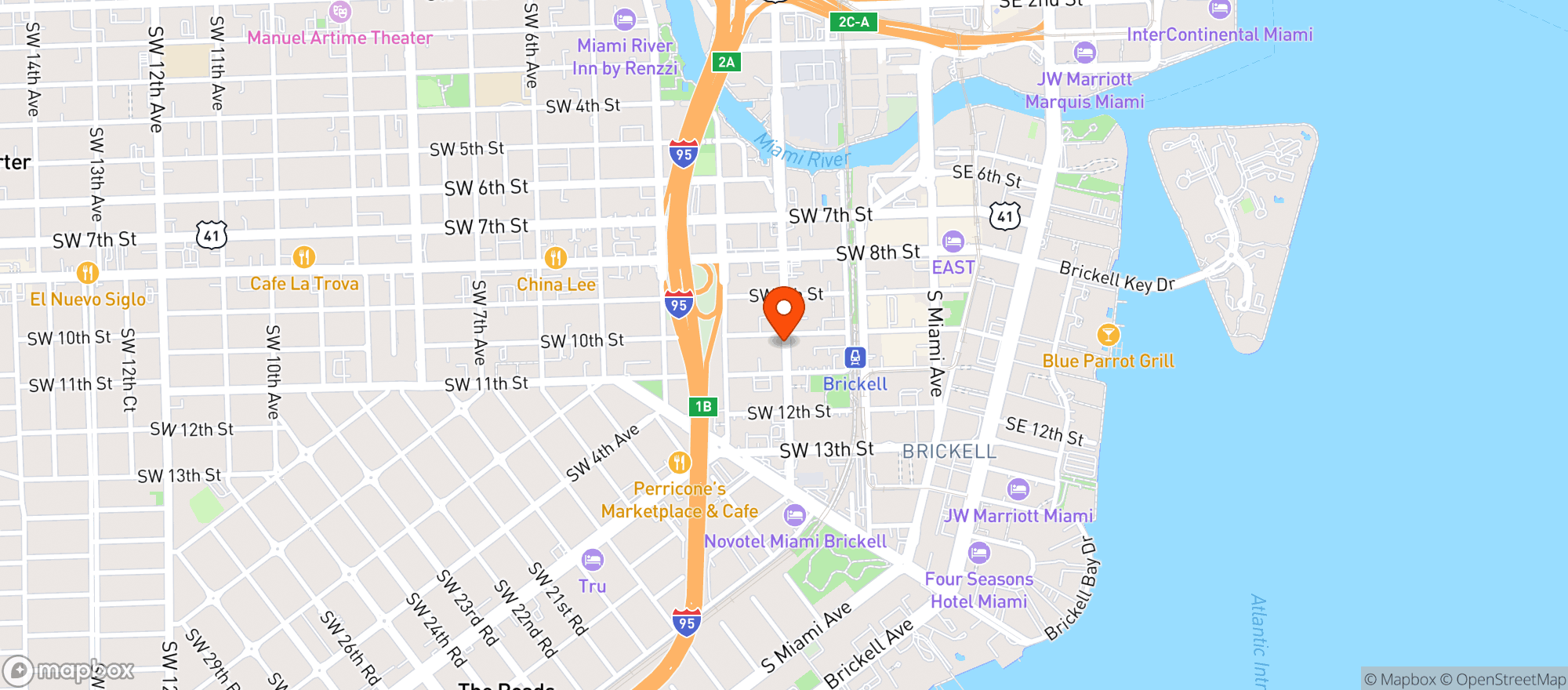 Map showing 1010 Fine Wine & Spirits