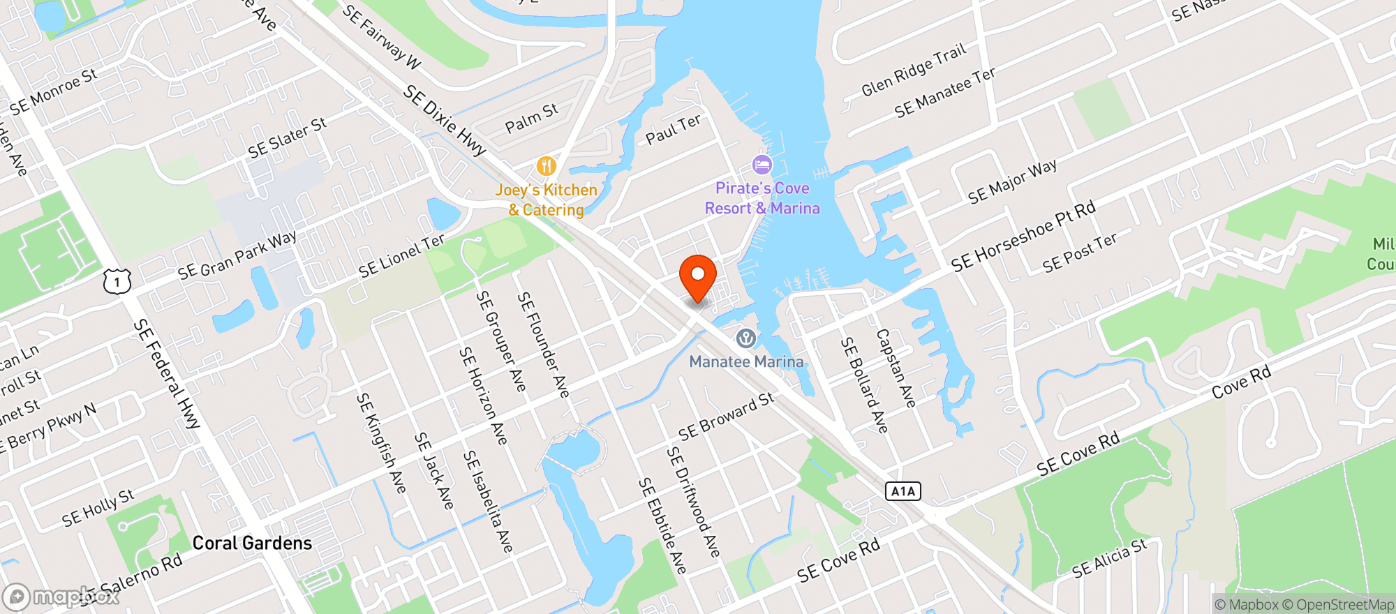 Map showing King Neptune