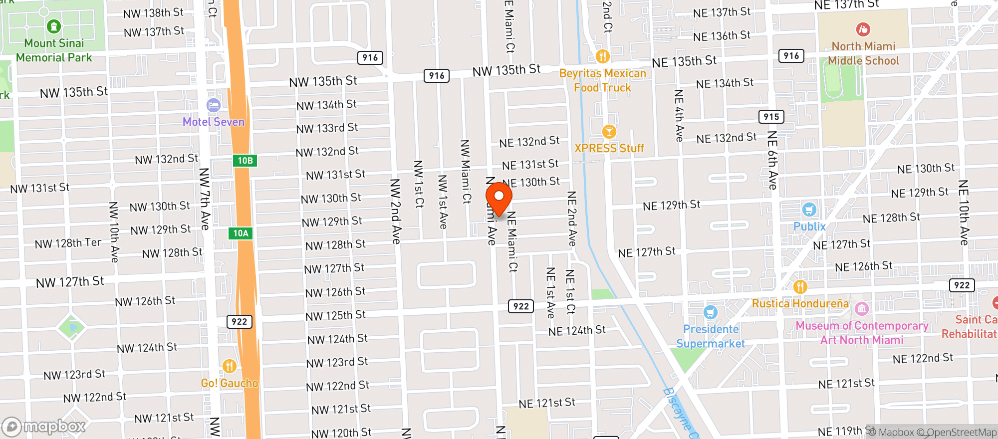 Map showing Publix