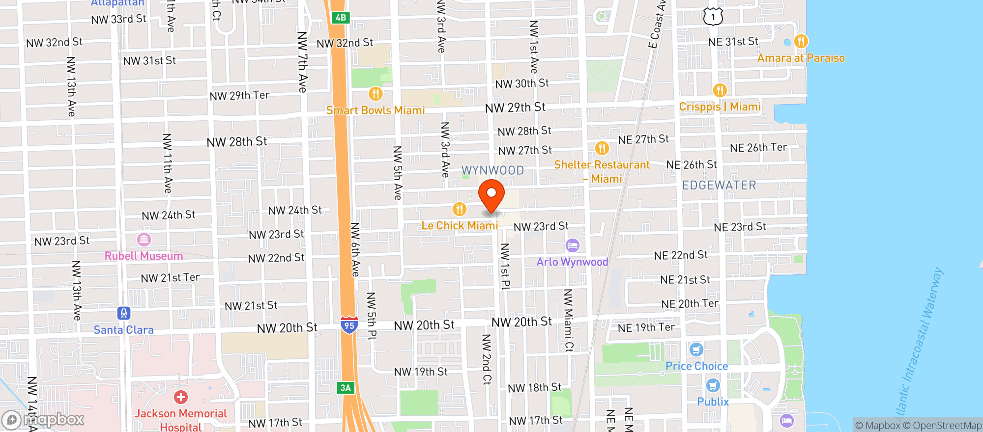 Map showing Coyo Taco
