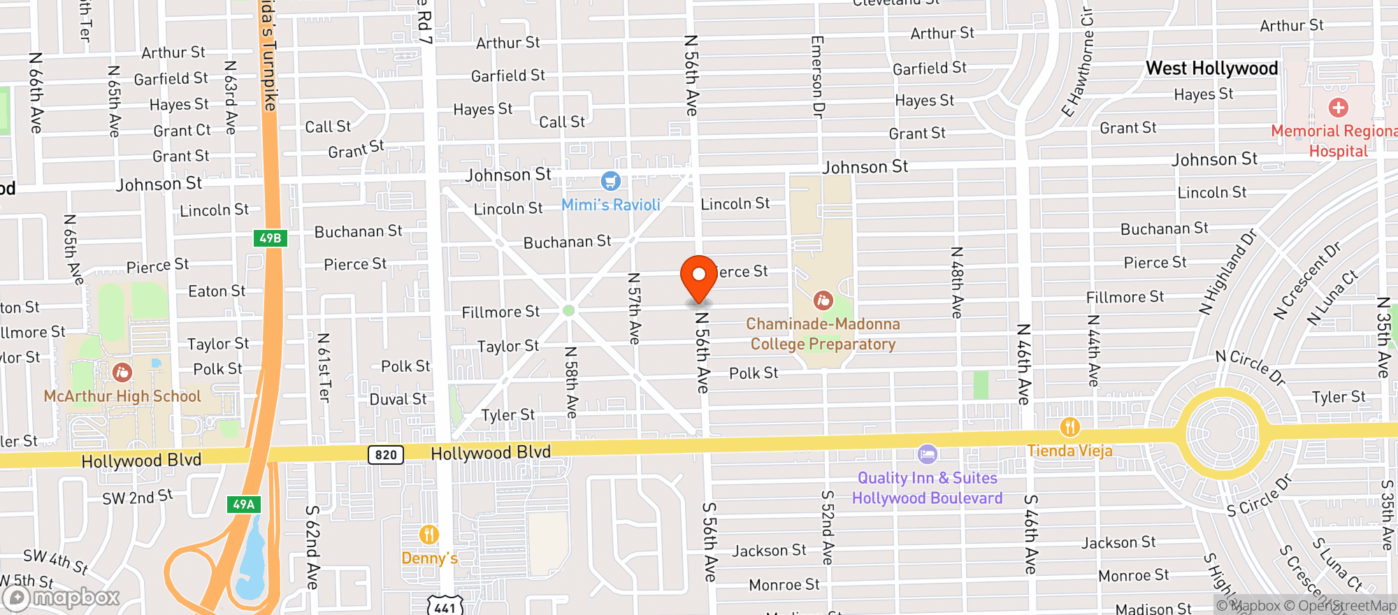 Map showing Bristol Farms
