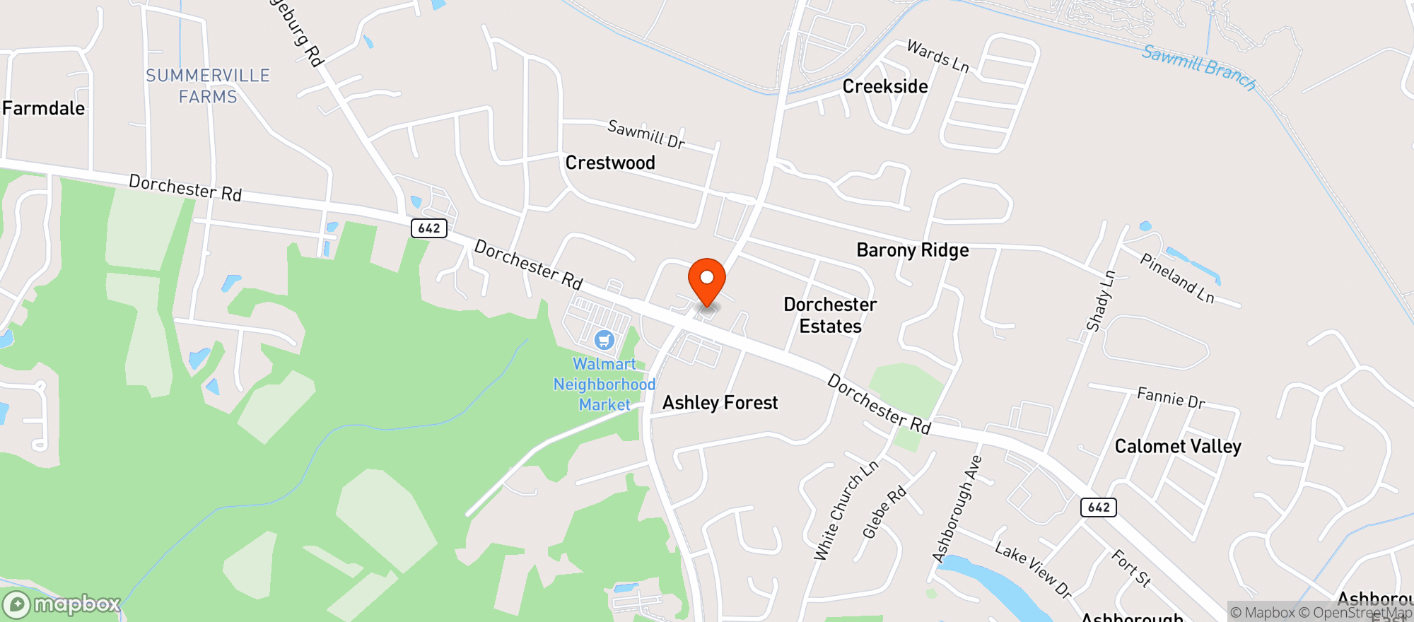 Map showing Yogi Mahany - Summerville (Chs)