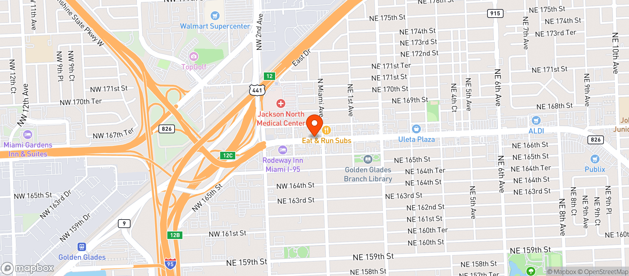 Map showing Bside Liquor