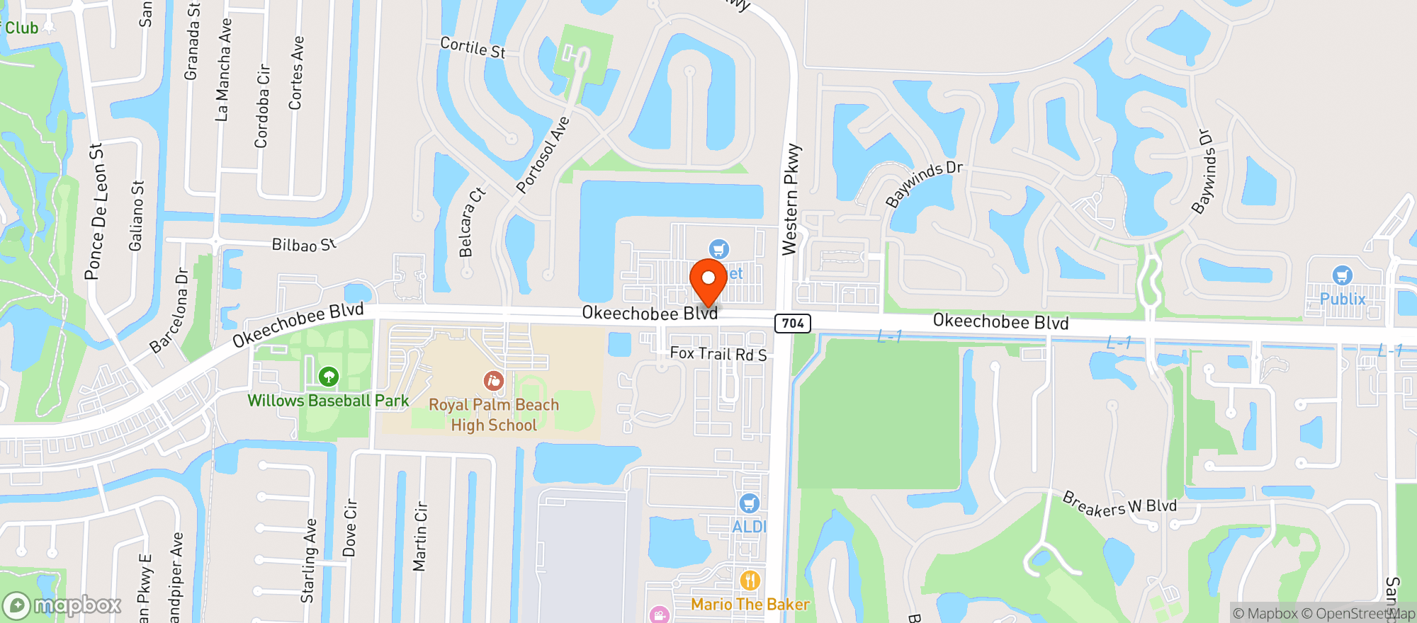 Map showing Supertarget