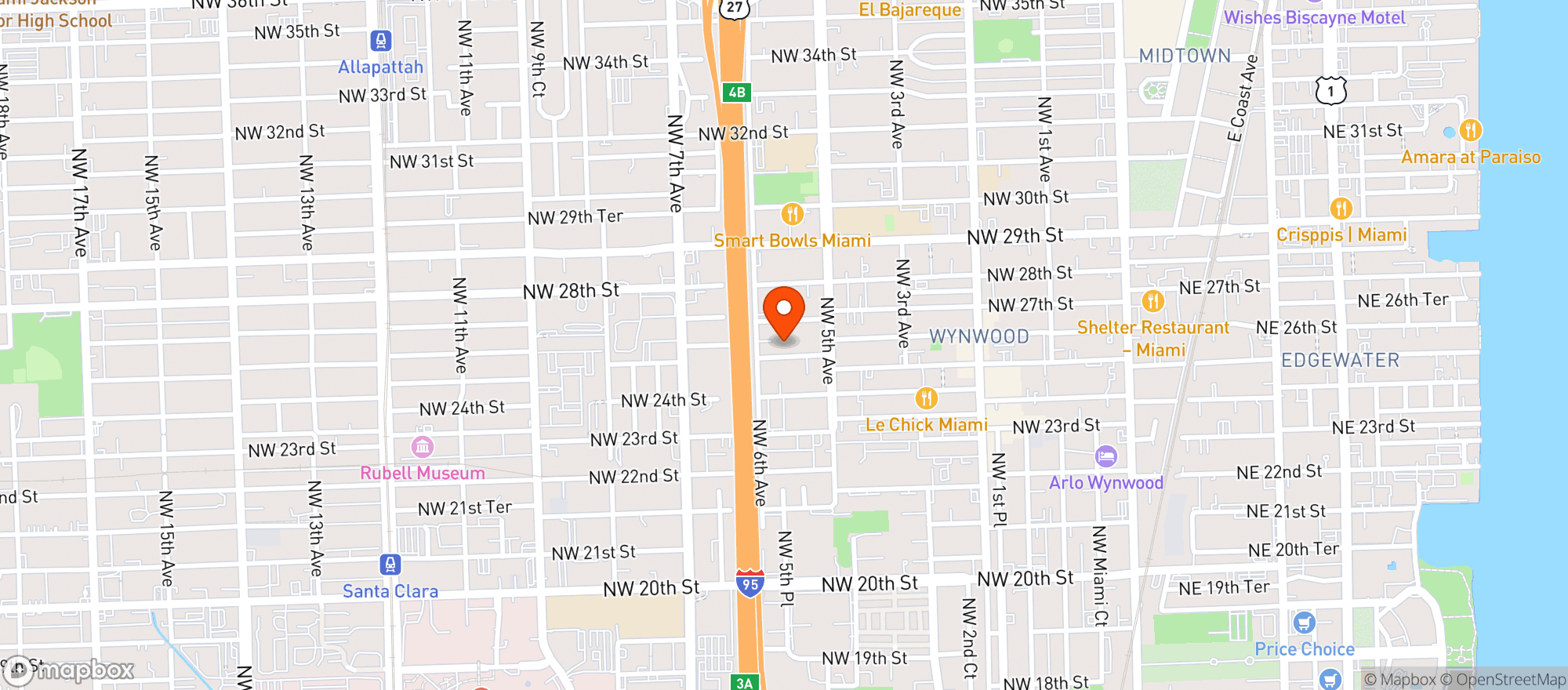 Map showing LOVE LIFE CAFE