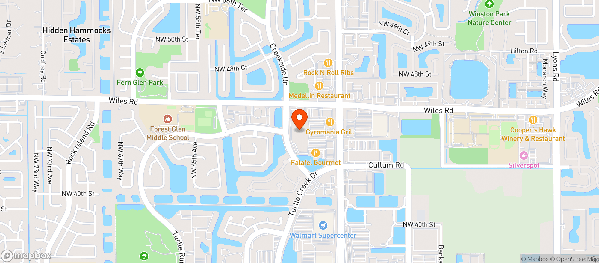 Map showing Target
