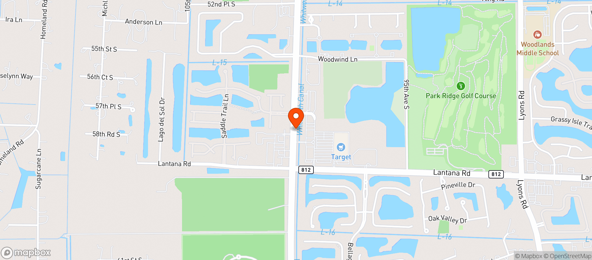 Map showing Target