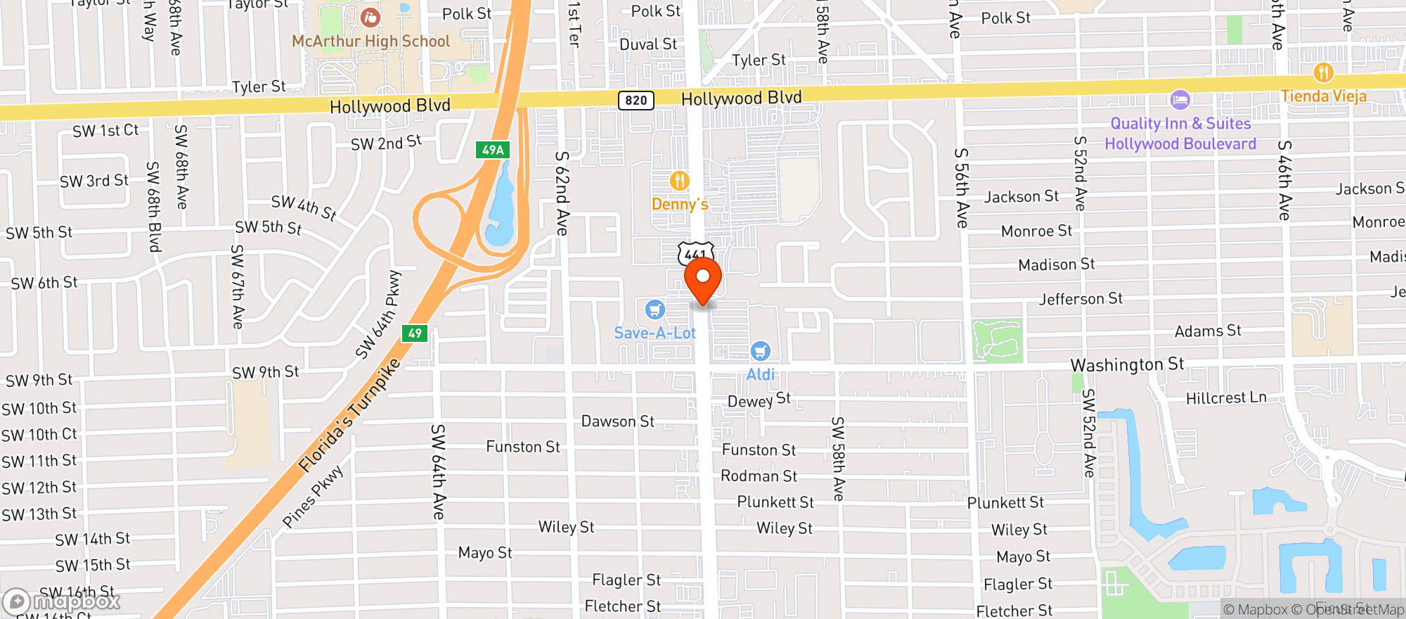 Map showing GG Smoke Shop