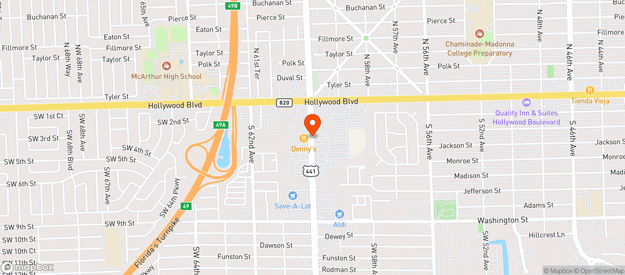 Map showing Walmart Supercenter