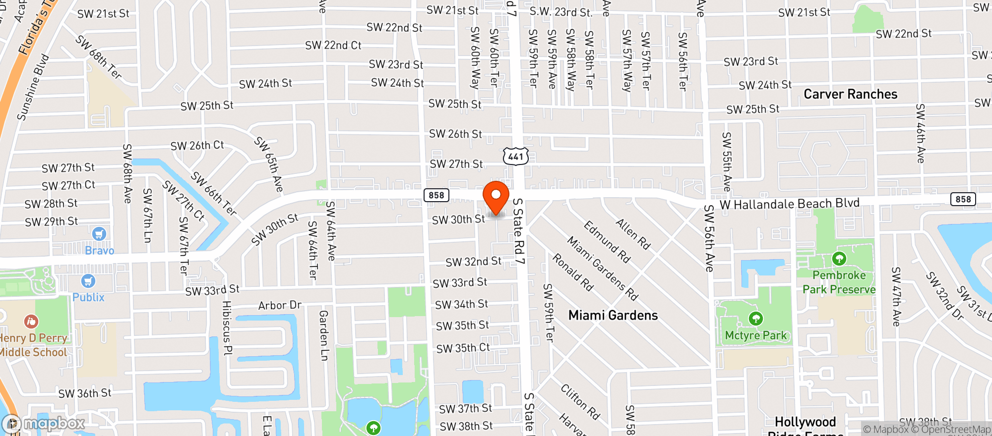 Map showing Moose Lodge