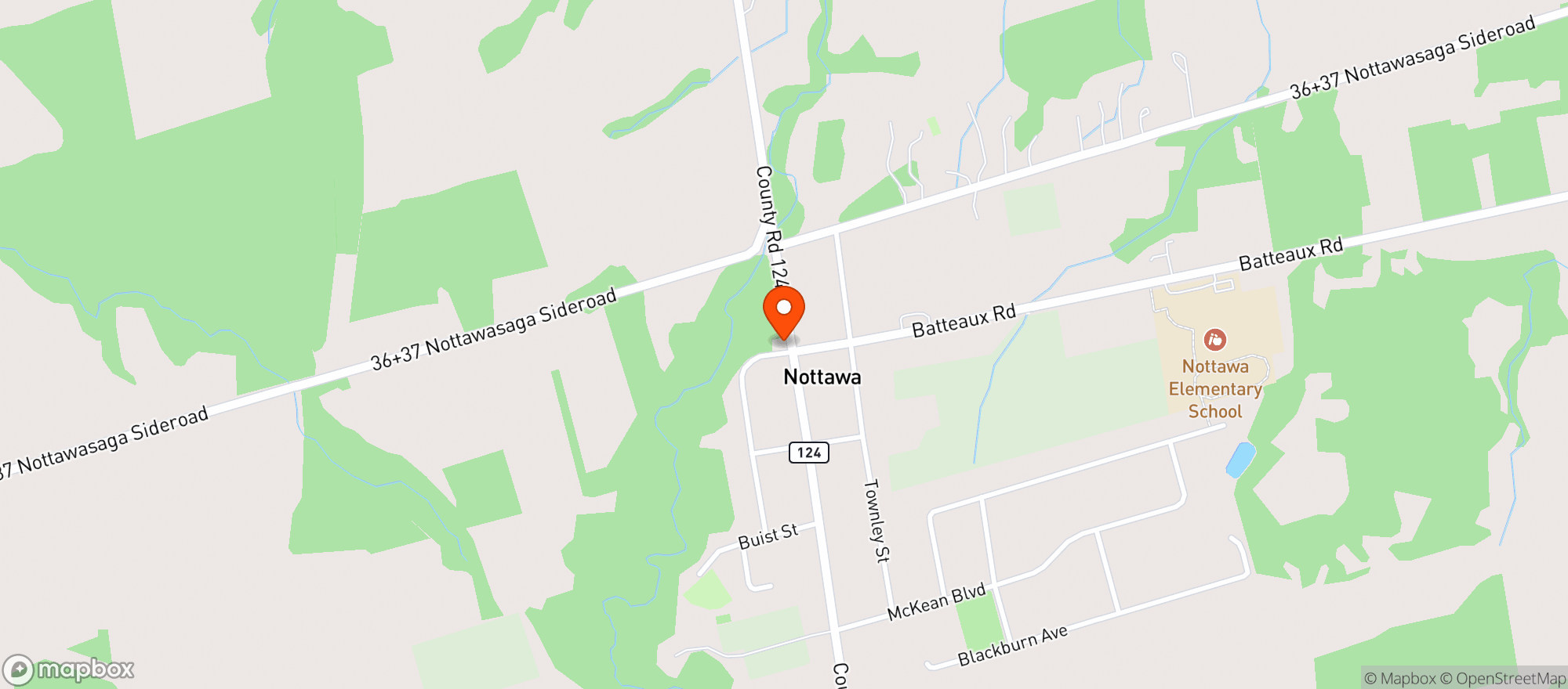Map showing Nottawa General