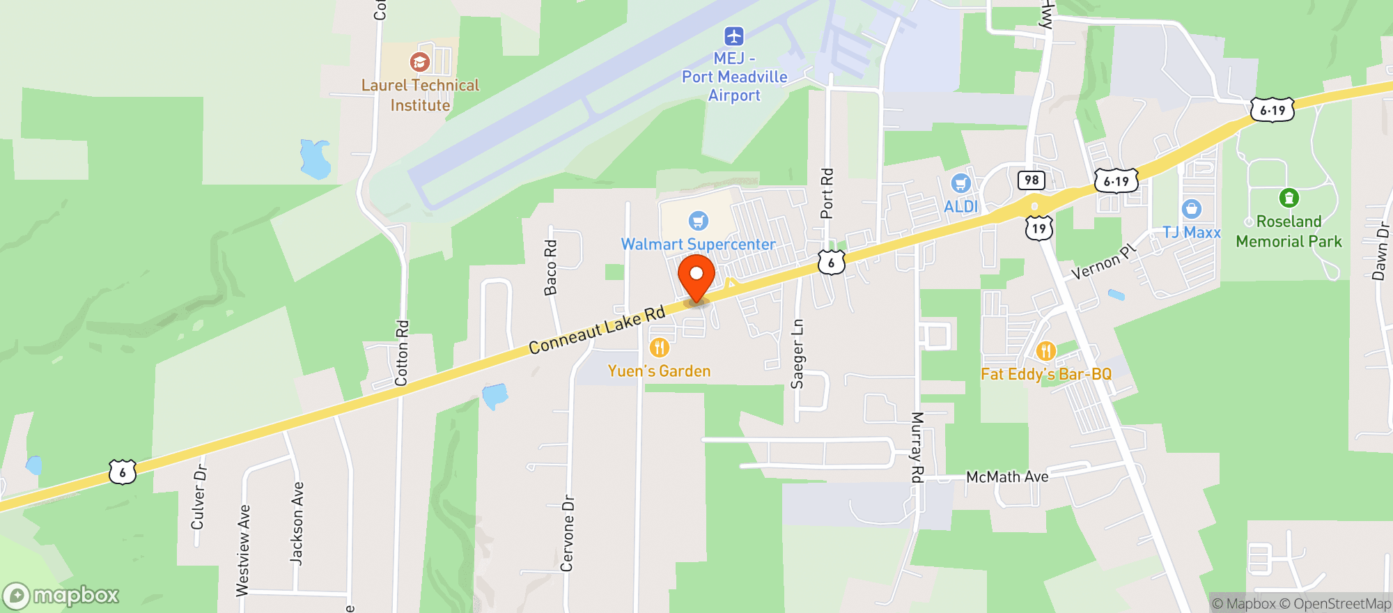 Map showing Gnc