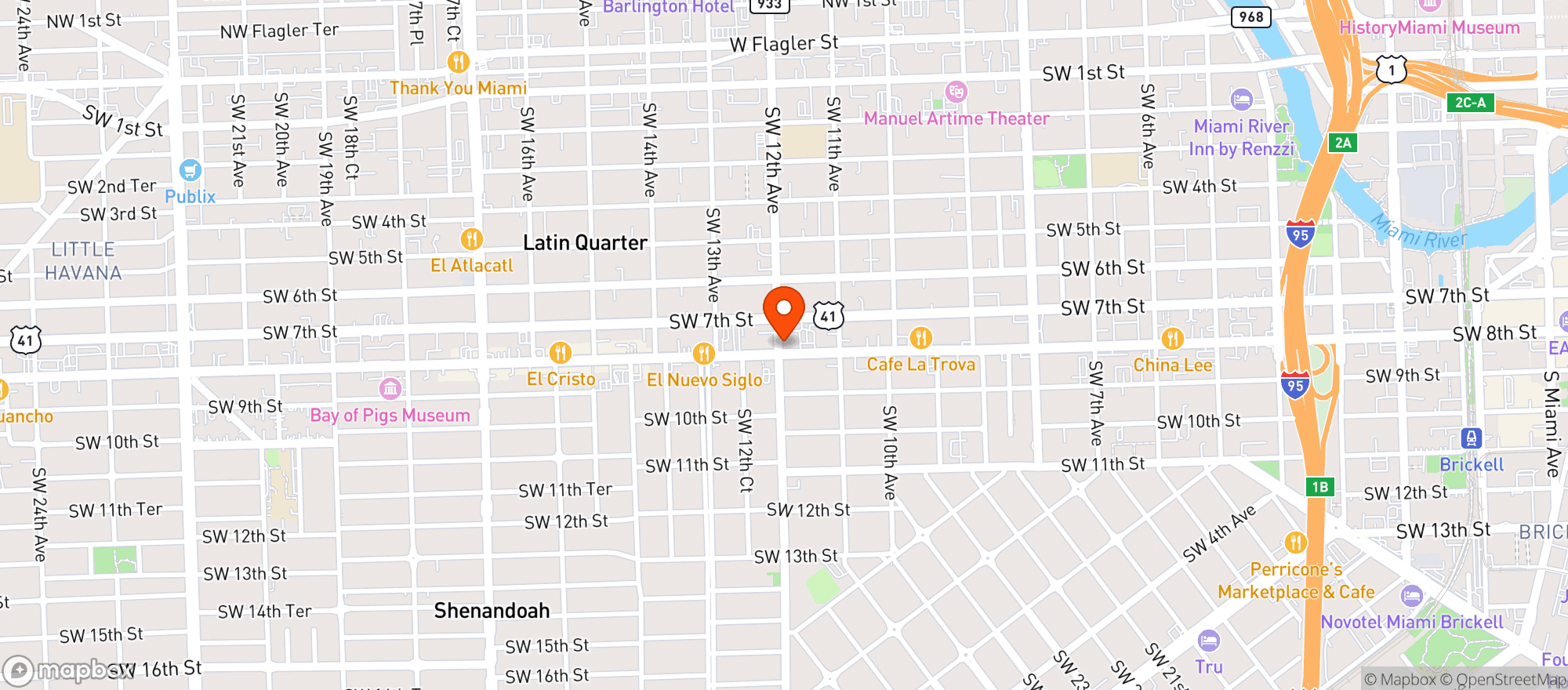 Map showing Cvs Pharmacy #976