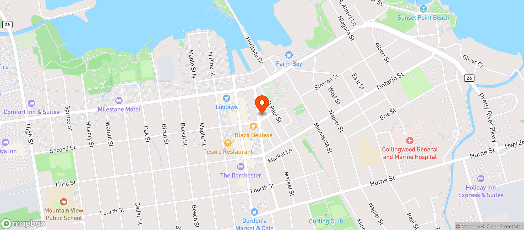 Map showing Low Down
