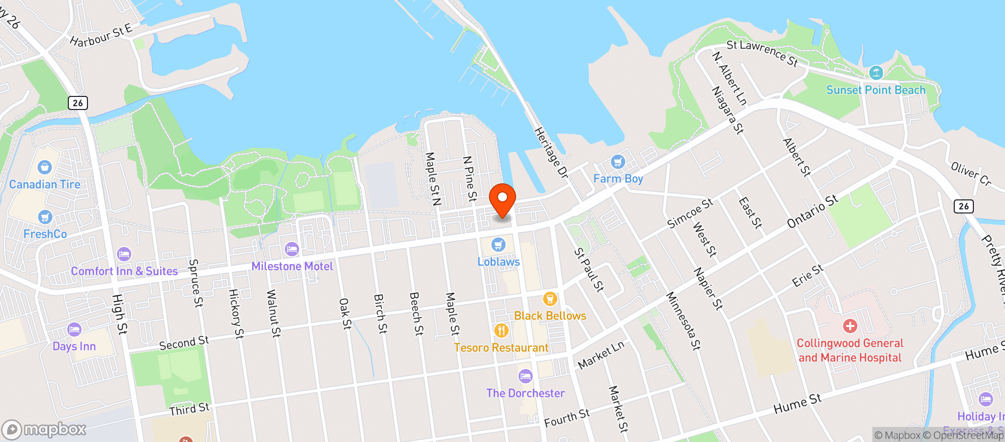 Map showing Lcbo 31