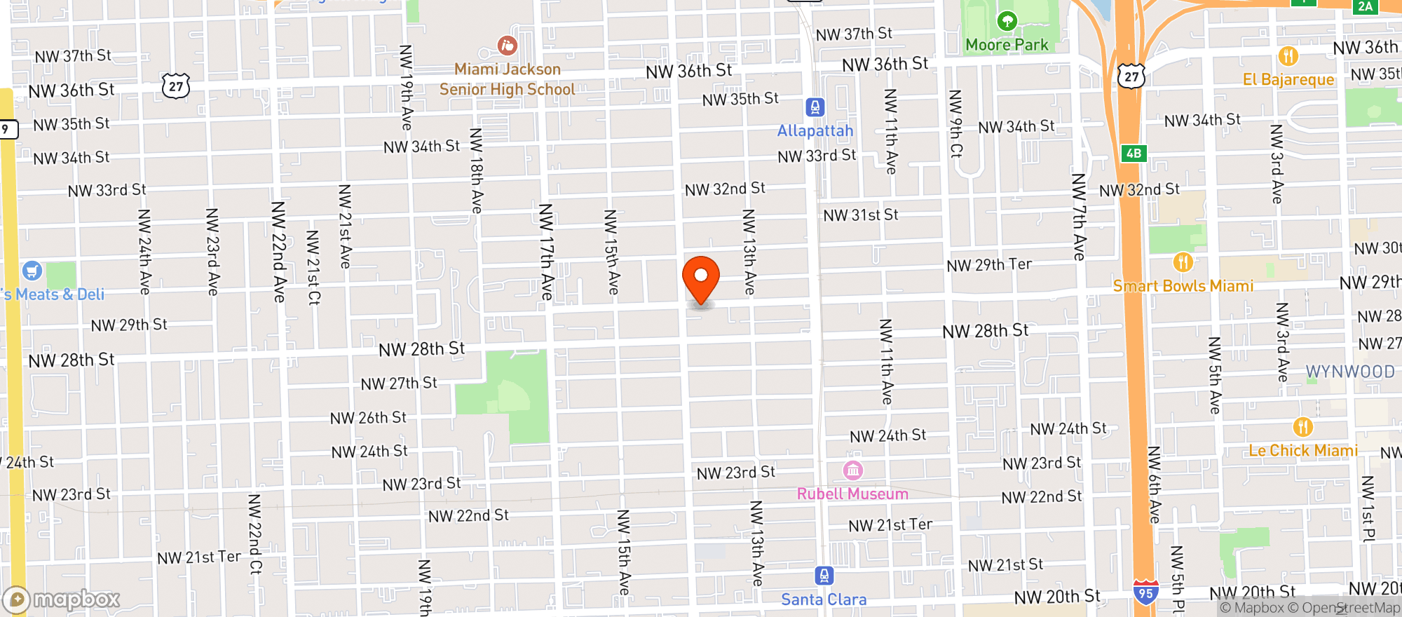 Map showing ELIZABETH MARKET