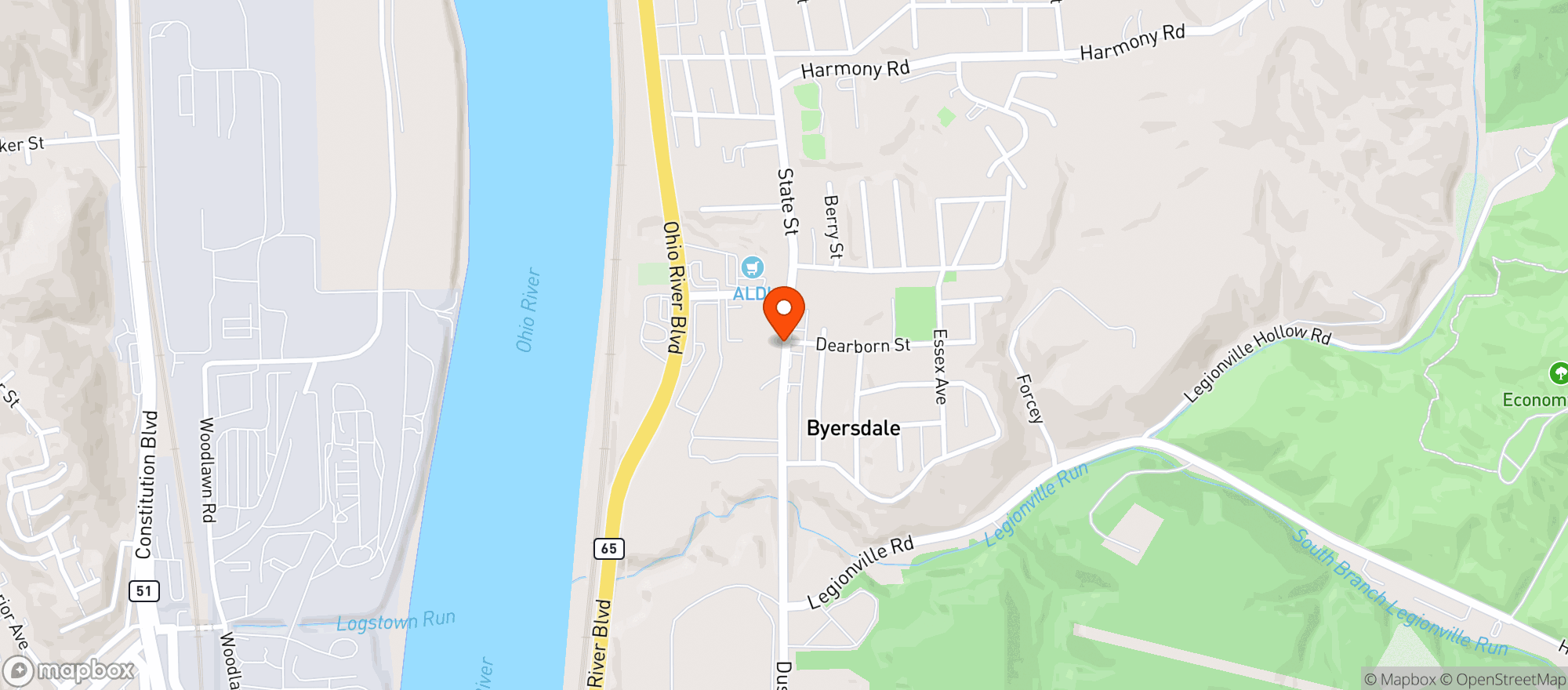 Map showing Baruni Grill