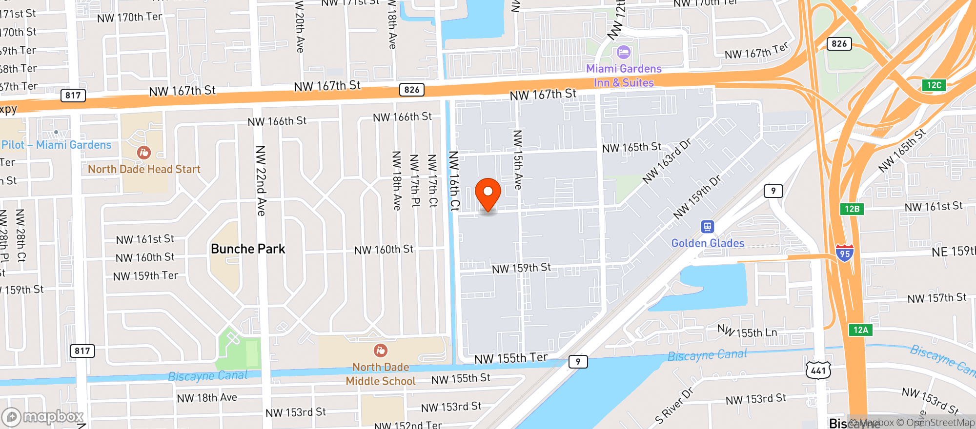 Map showing Southern Wine & Spirits #01717