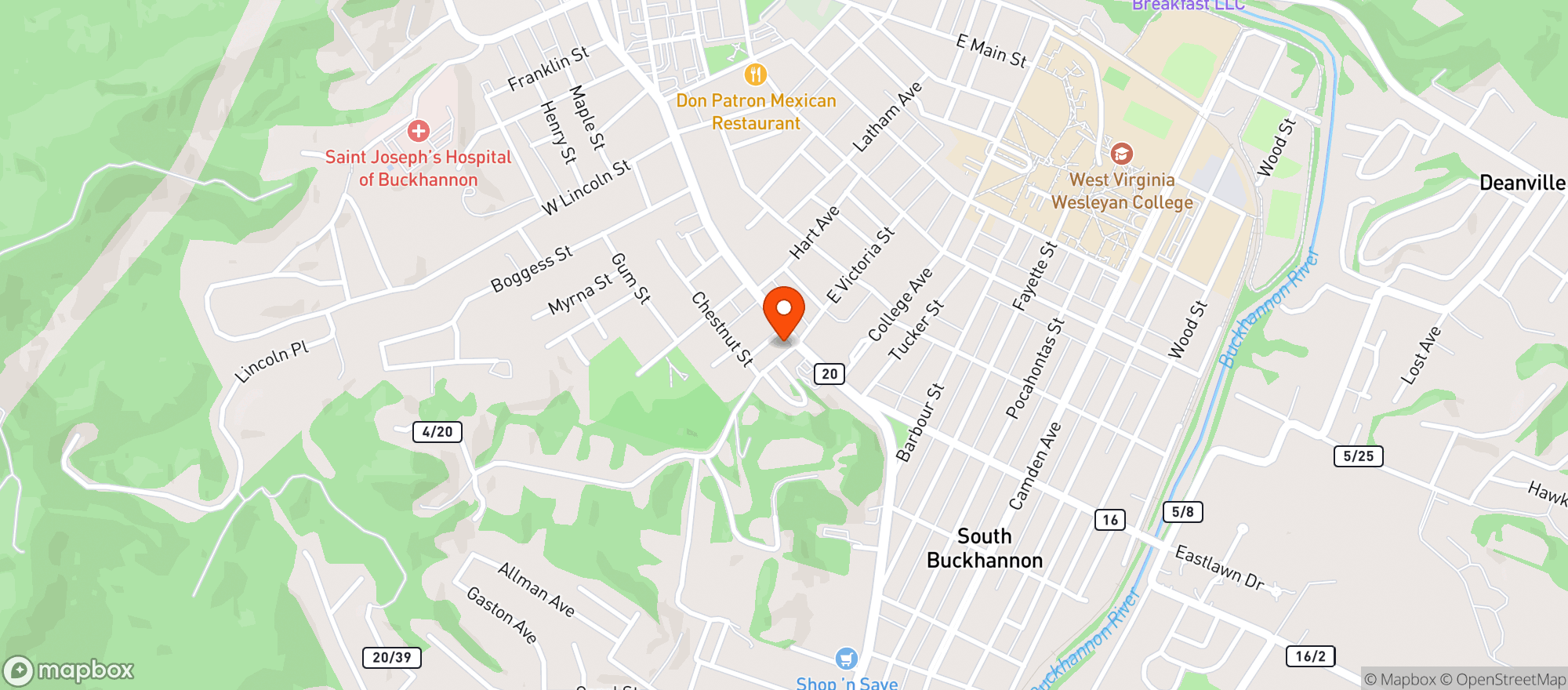 Map showing Smoker Friendly #35
