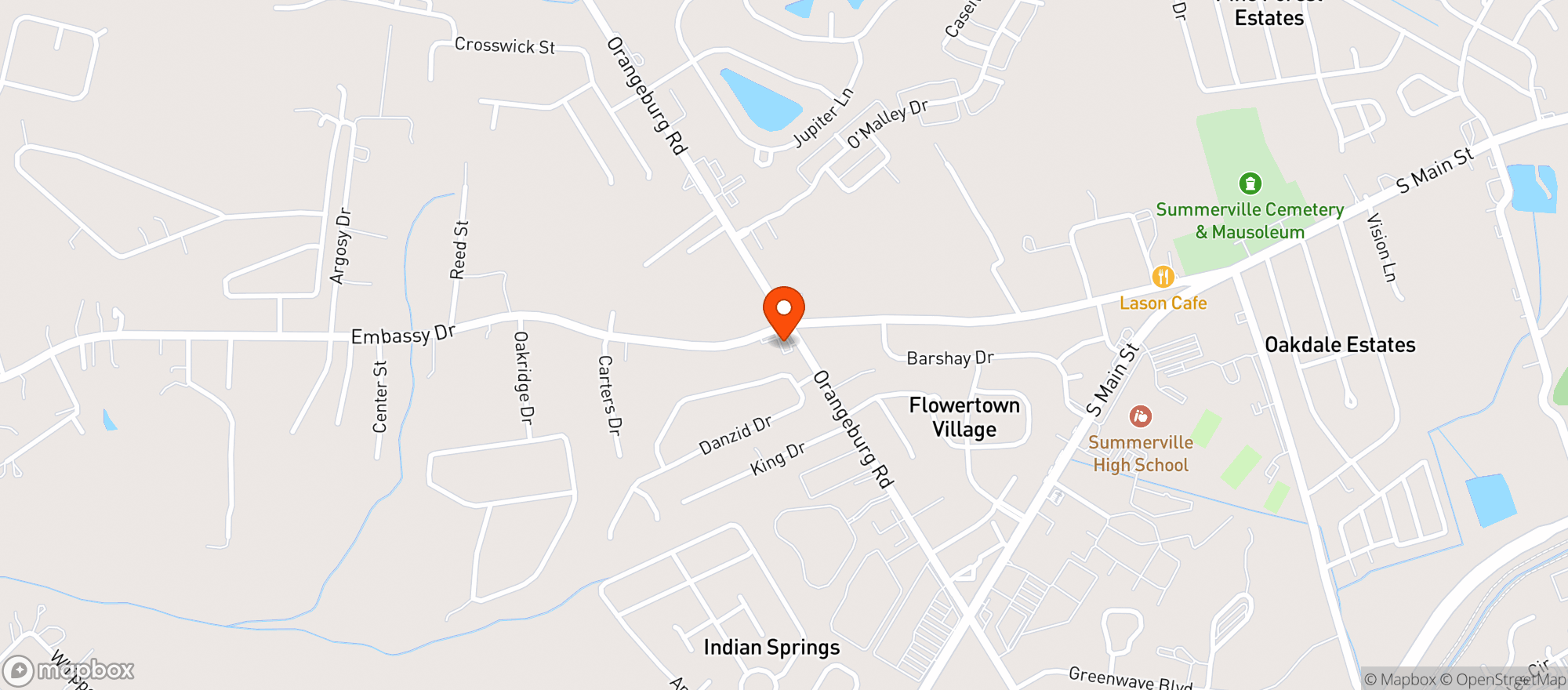 Map showing Sams Market (Chs)