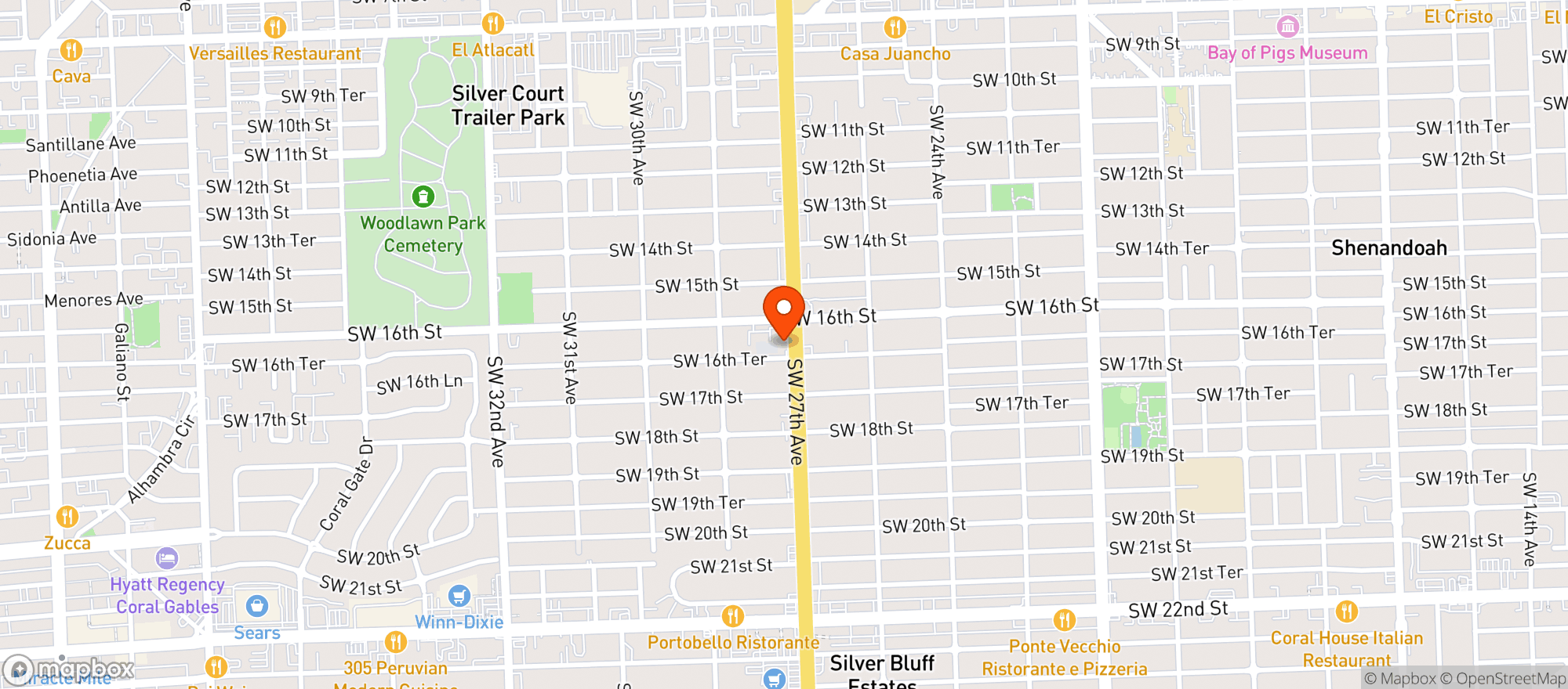 Map showing JENSEN'S LIQUORS #1
